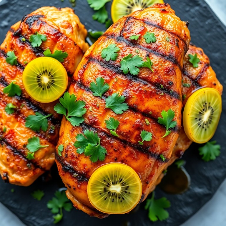 Adobo de Pollo con Vinagre de Kiwi y Cilantro