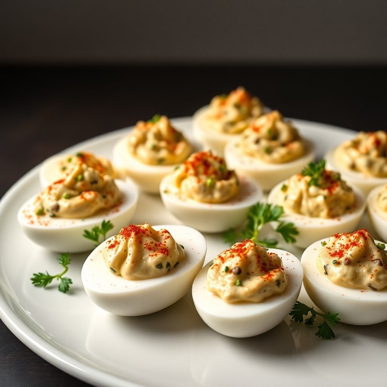 Gefüllte Eier mit Kräuter-Meerrettich-Creme