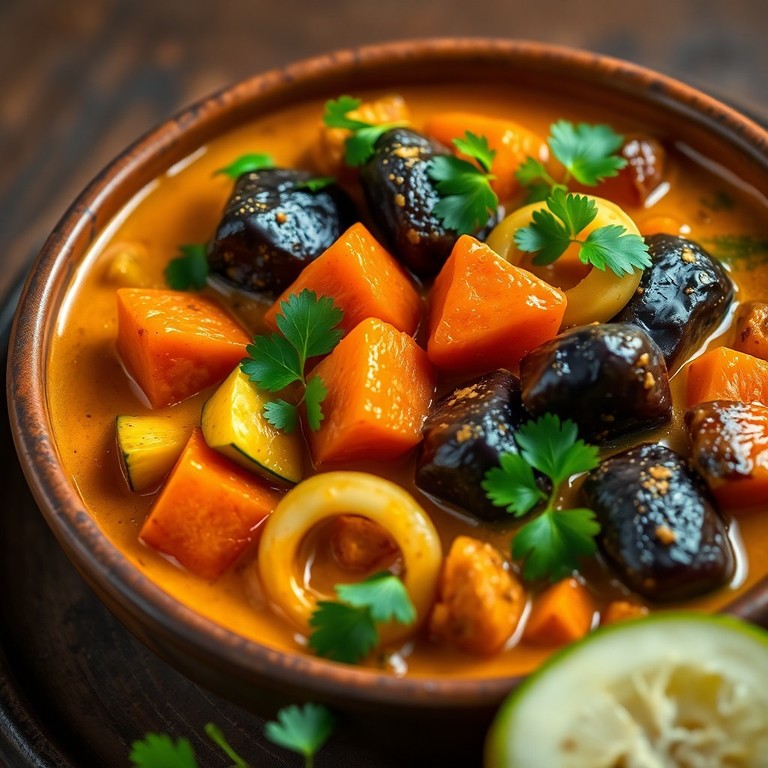 Curry Végétarien aux Légumes d'Automne