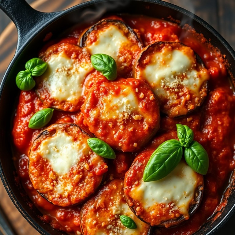 Berenjenas a la Parmesana en Sartén