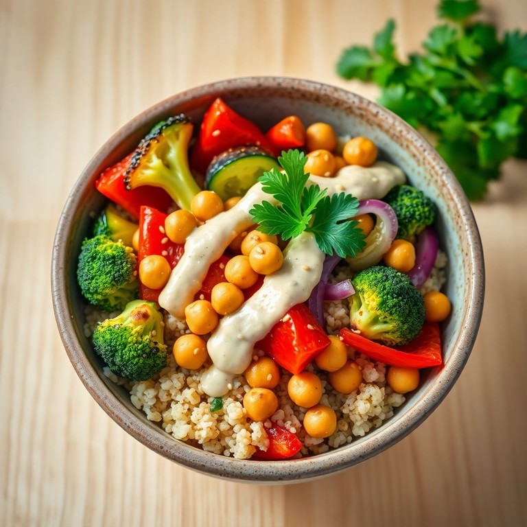 Quinoa-Gemüse-Bowl mit Kichererbsen