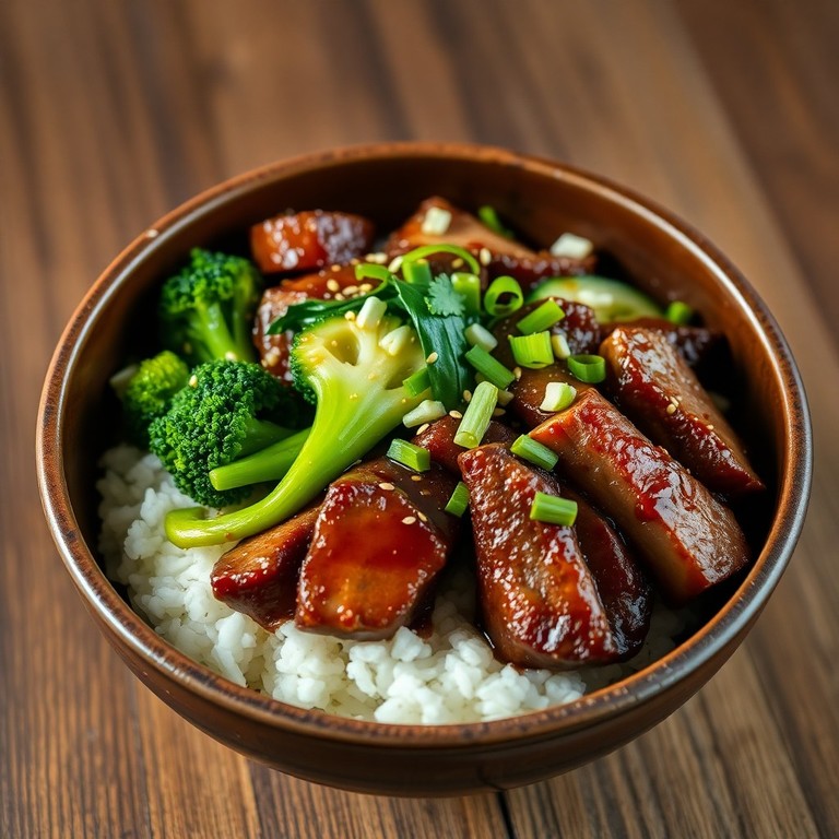 Bowl de Carne y Verduras al Estilo Teriyaki