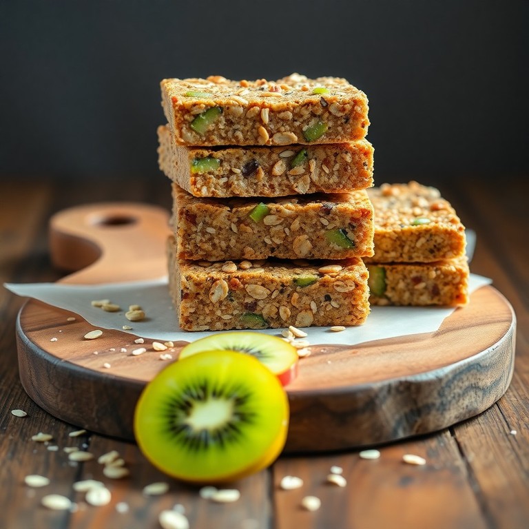 Barritas Energéticas Caseras de Manzana y Kiwi con Proteína