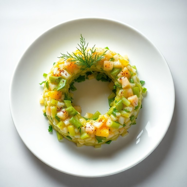 Tartar de Pescado Blanco con Verduras y Limón