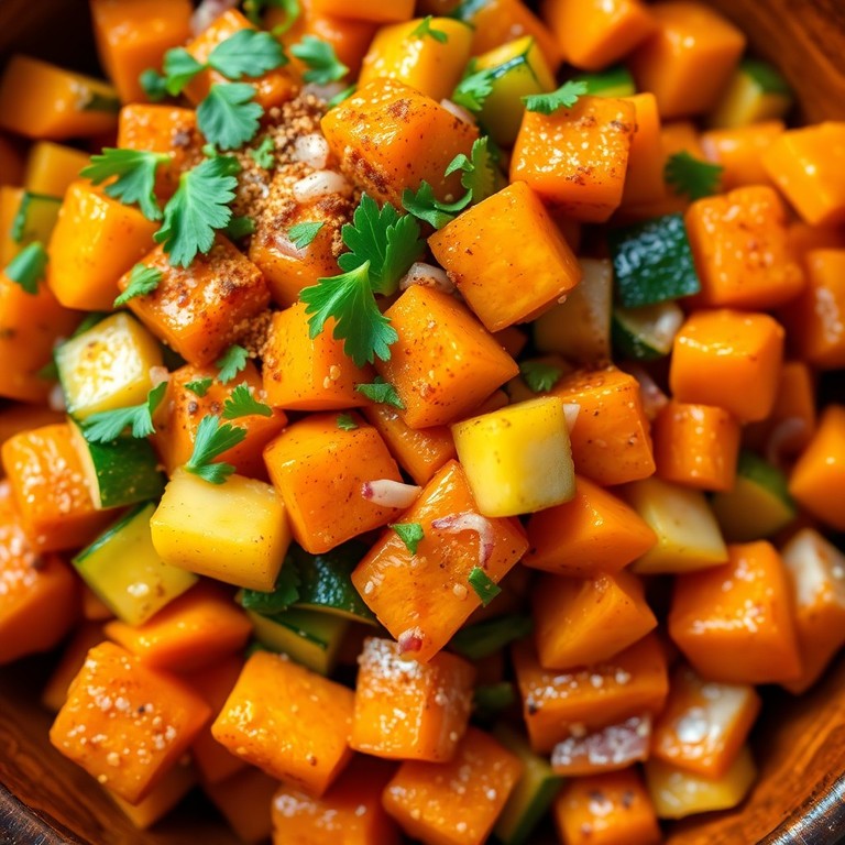 Zoete Aardappel en Courgette Vulling voor Ovenschotel