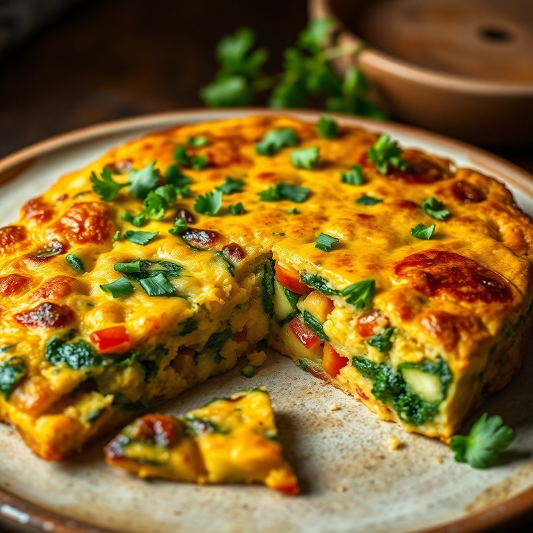 Frittata Vegana di Ceci e Verdure