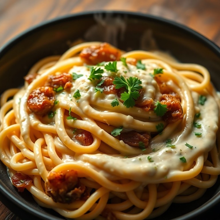 Macarrão com Gorgonzola e Cebolas Caramelizadas