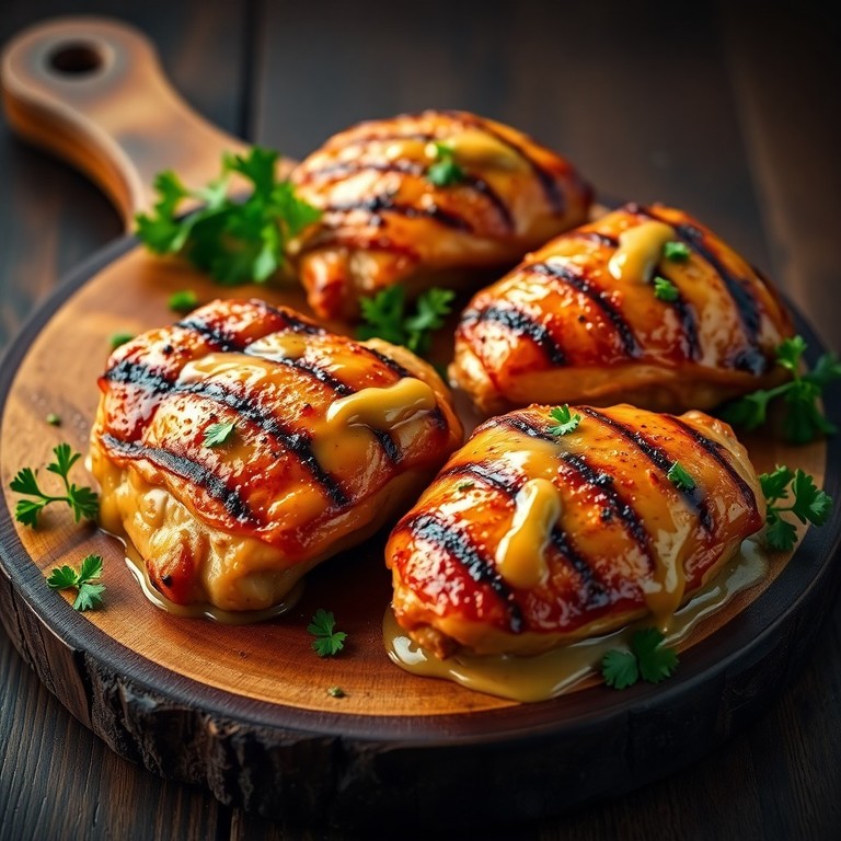 Frango Grelhado Leve com Glacê de Mostarda e Iogurte