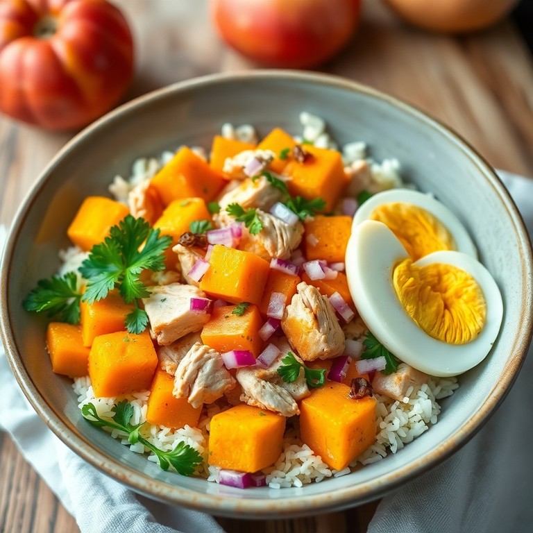 Ensalada Templada de Pollo y Zapallo