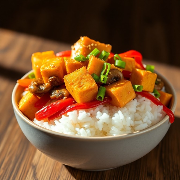 Salteado Asiático de Girolle y Tofu