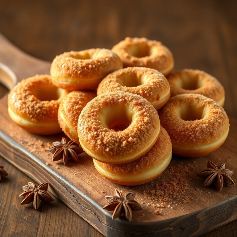 Mini Donuts Clássicos de Açúcar e Canela (Sem Lactose)