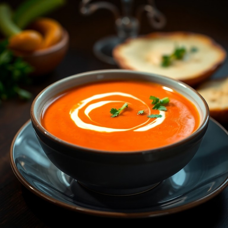 Sopa Cremosa de Guatila y Pimentón