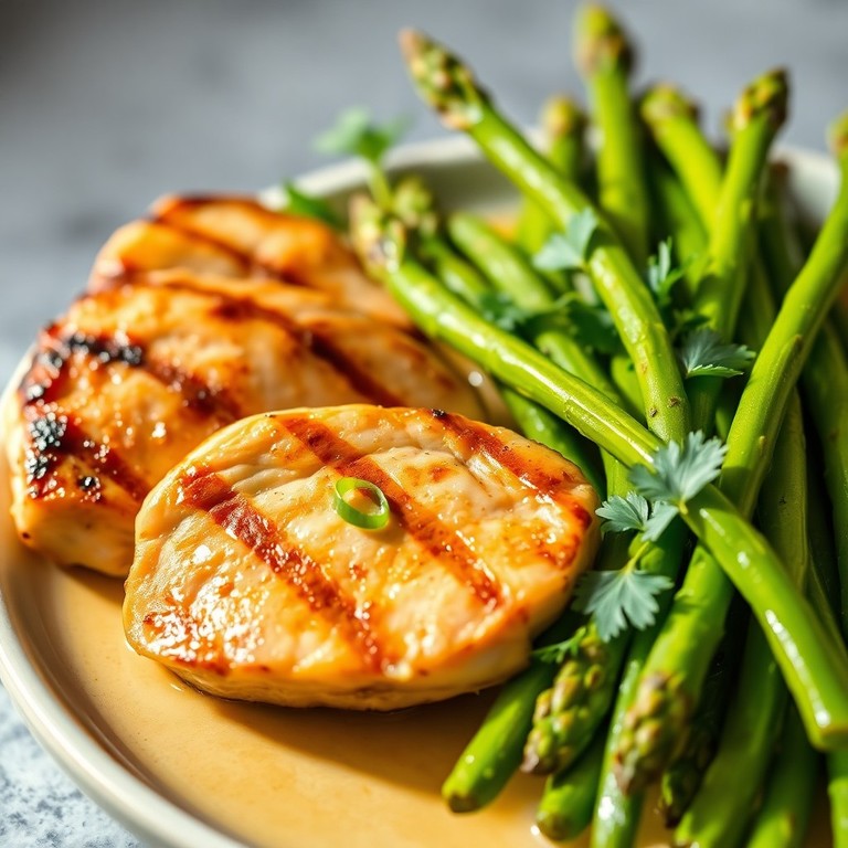 Keto Grilled Chicken with Lemongrass and Thai Asparagus