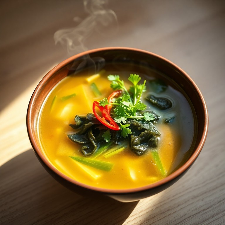 Keto Seaweed and Water Spinach Soup with Lemongrass