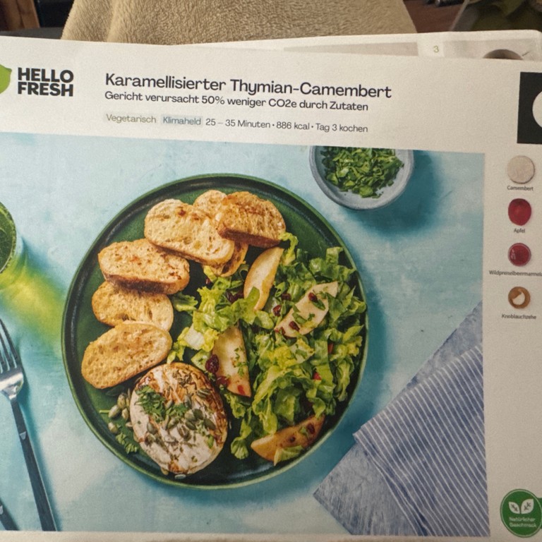 Karamellisierter Thymian-Camembert