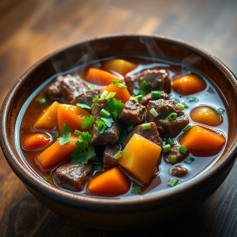 Estofado de Res Reconfortante con Papas y Zanahorias
