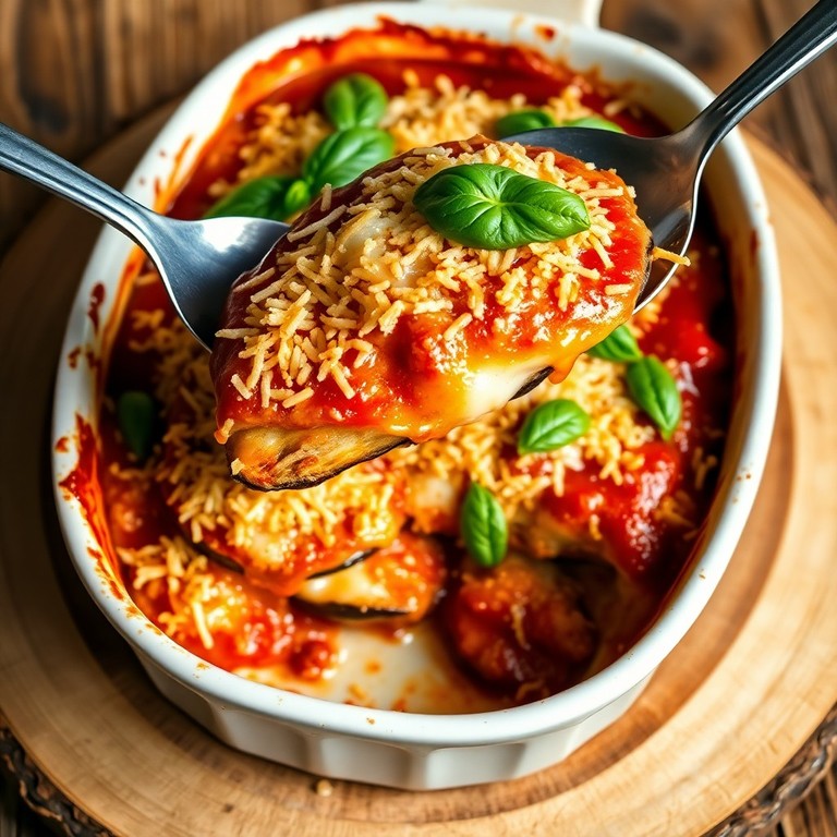Keto Eggplant Parmesan Bake