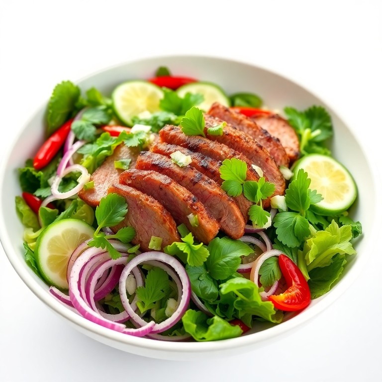 Keto Thai Beef Salad with Zesty Lime Dressing