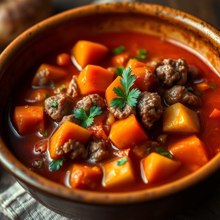 Estofado de Carne Molida con Papas y Vegetales