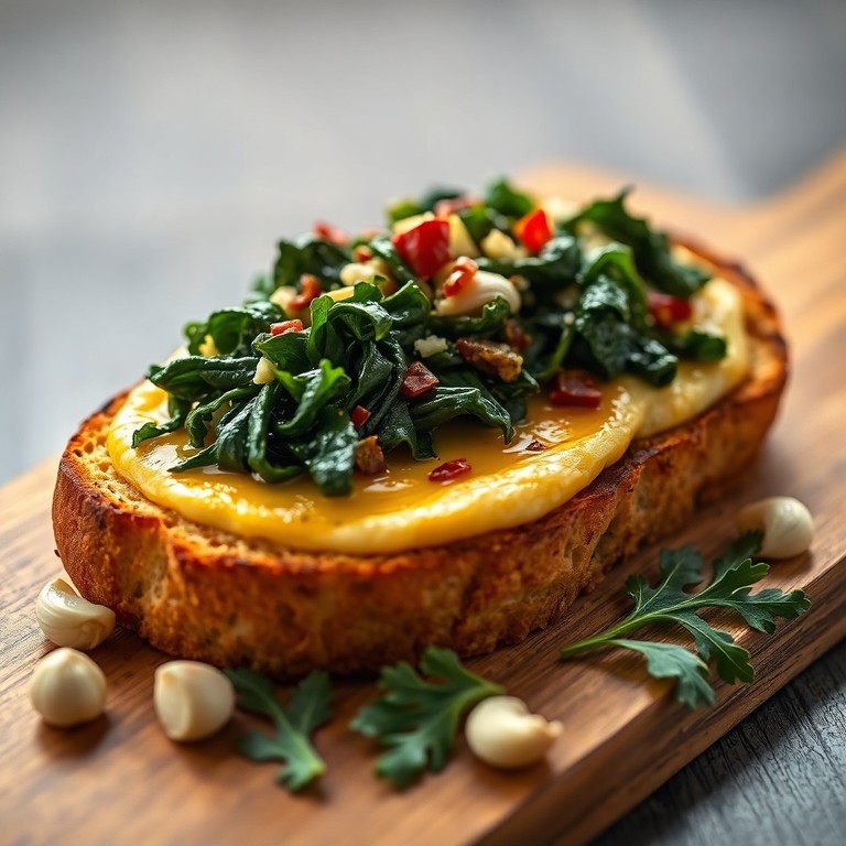 Crostone con Cavolo Nero e Aglio Arrosto