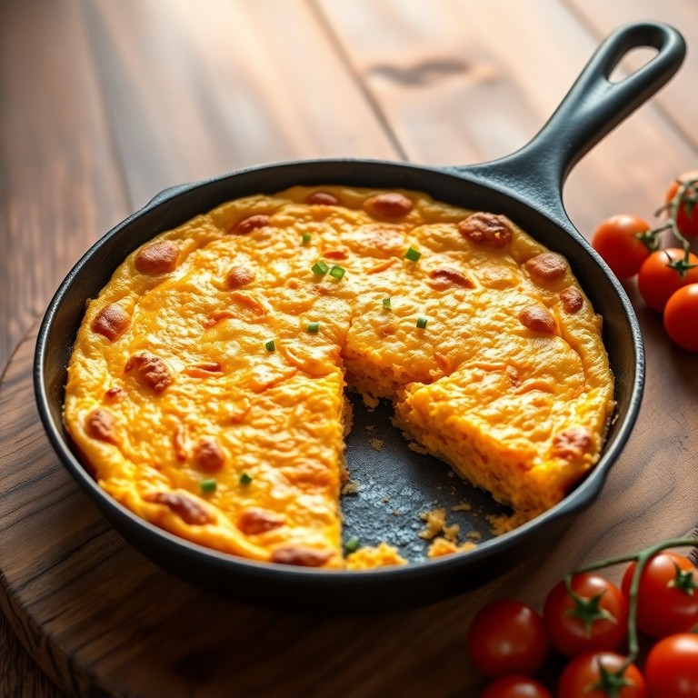 Carrot and Cheese Breakfast Frittata