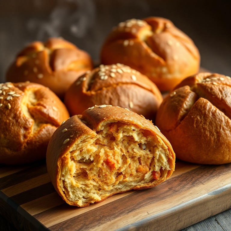 Flauschige Karotten-Skyr-Brötchen