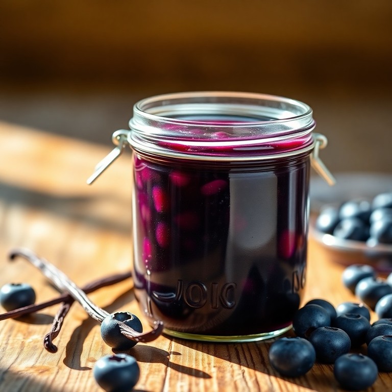 Черничное варенье с ванилью