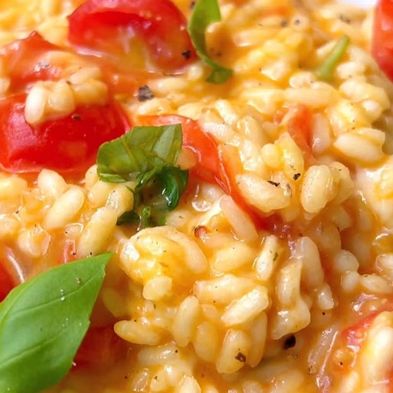 Cremiges Tomatenrisotto