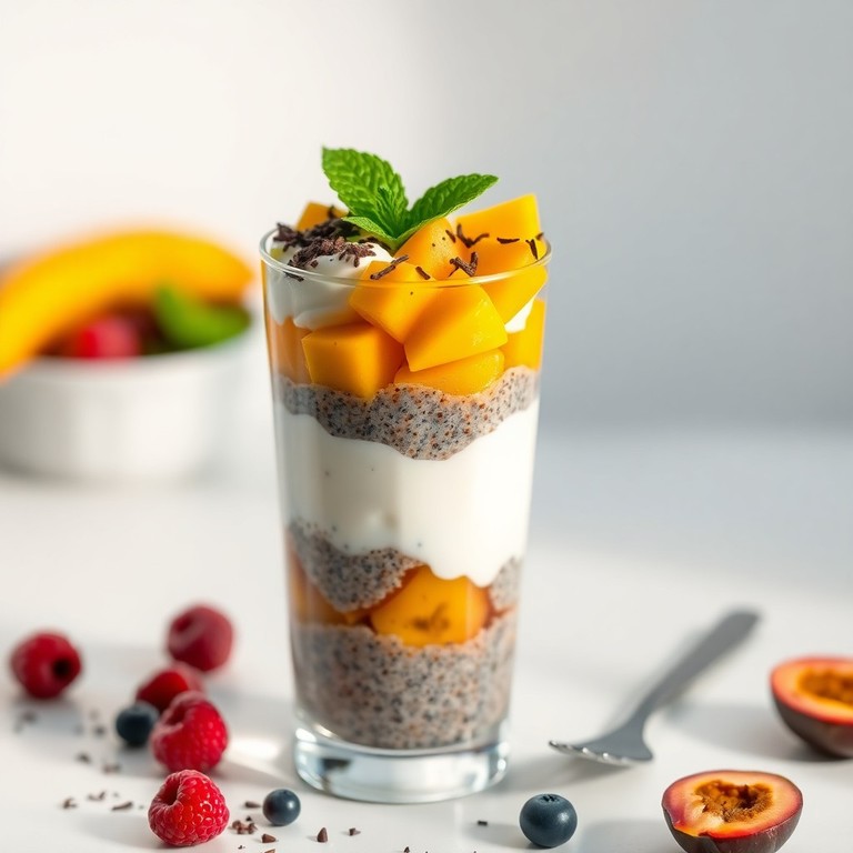 Parfait de Yaourt, Chia et Fruits Exotiques