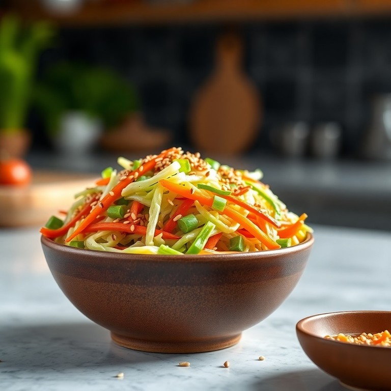 Asian Sesame Cabbage Slaw