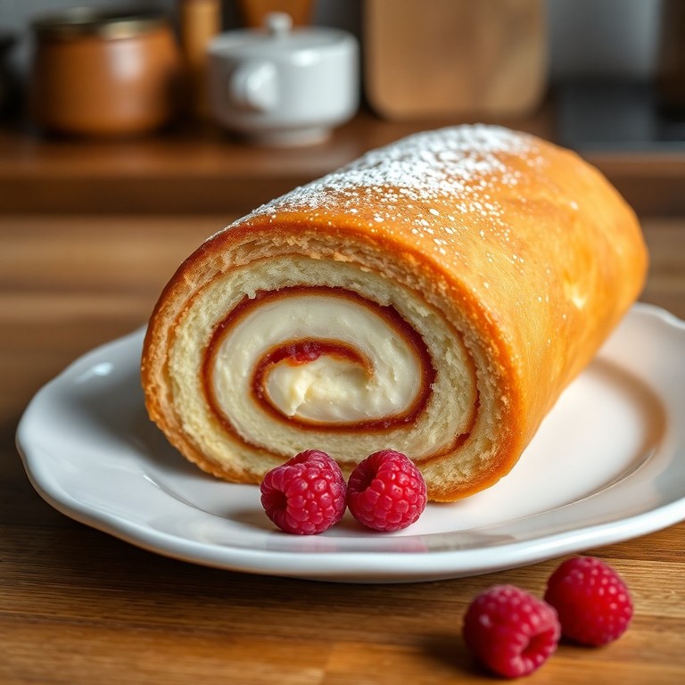 Snabblagad Mandelmassrulle