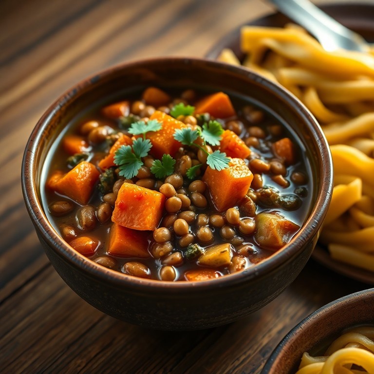 Ensopado de Legumes com Lentilhas e Curry