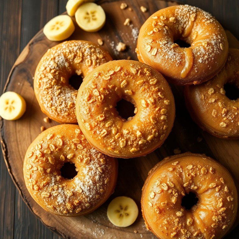 Donuts Veganos de Aveia e Banana na Máquina de Donuts