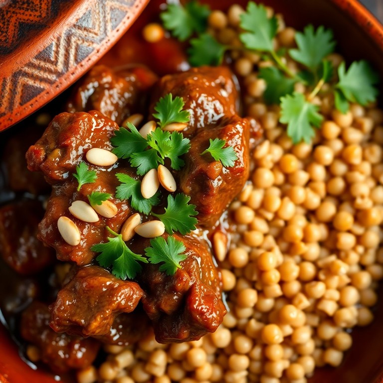 Tajín de Cordero con Cuscús de Garbanzo