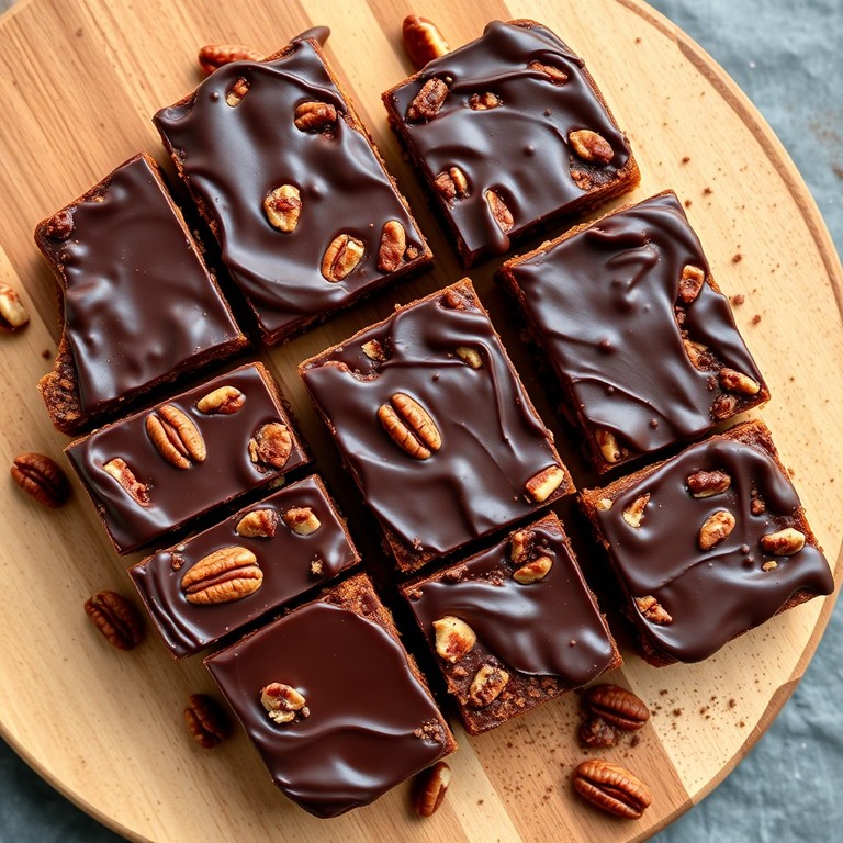 Barras Energéticas de Nuez Pecana y Dátil con Topping de Cacao