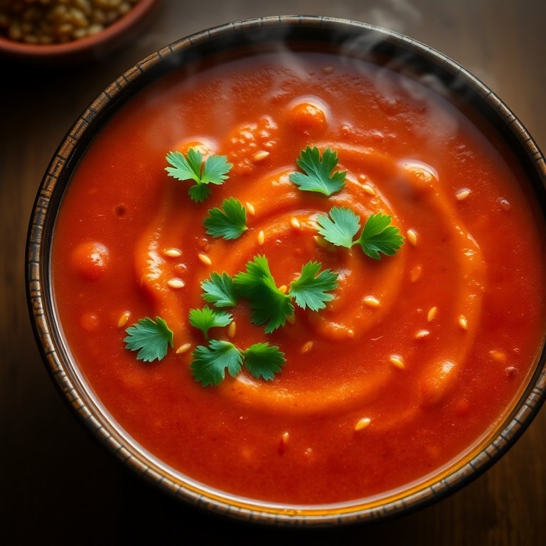 Ginger-Garlic Spiced Gravy with Sesame Seeds for Momos
