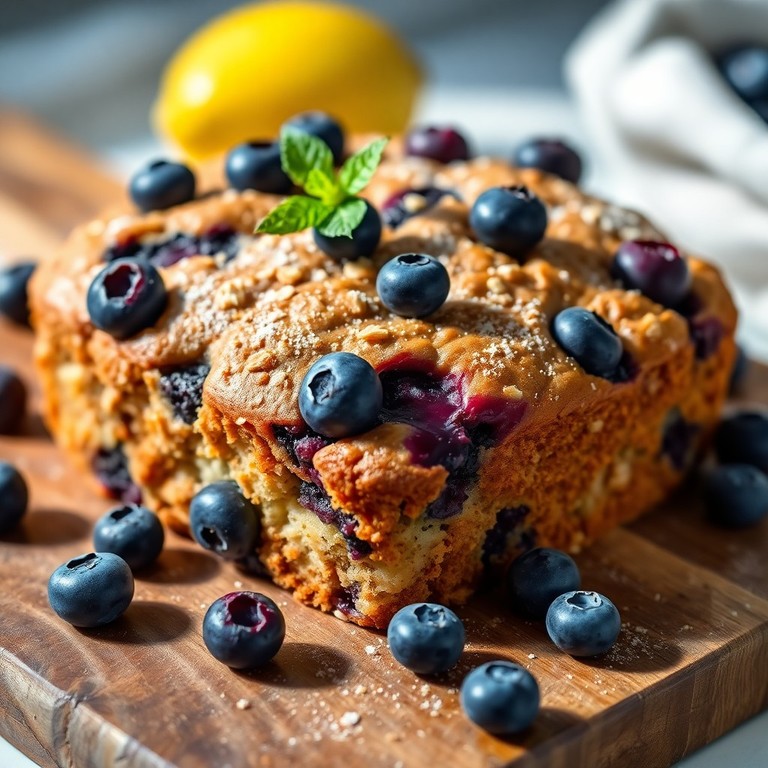 Bizcocho de Avena y Arándanos con Toque de Canela y Limón (2)