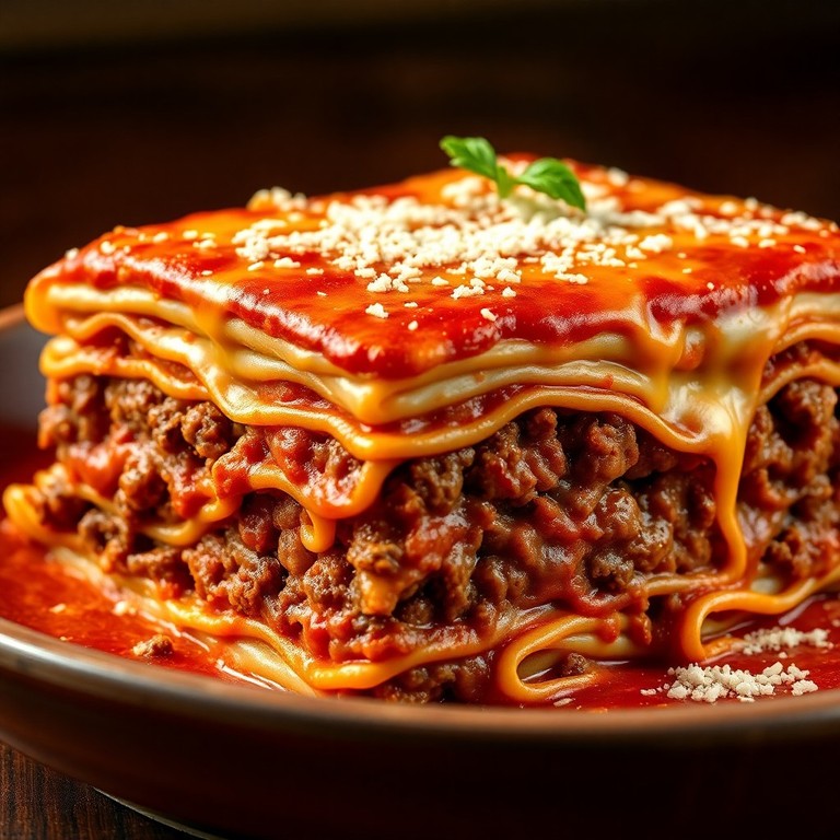 Lasanha Cremosa de Carne Moída com Toque de Páprica e Shoyu