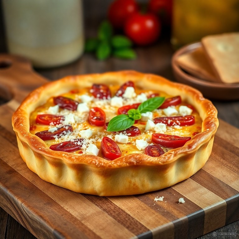 Quiche Mediterránea de Serrano y Tomate Seco