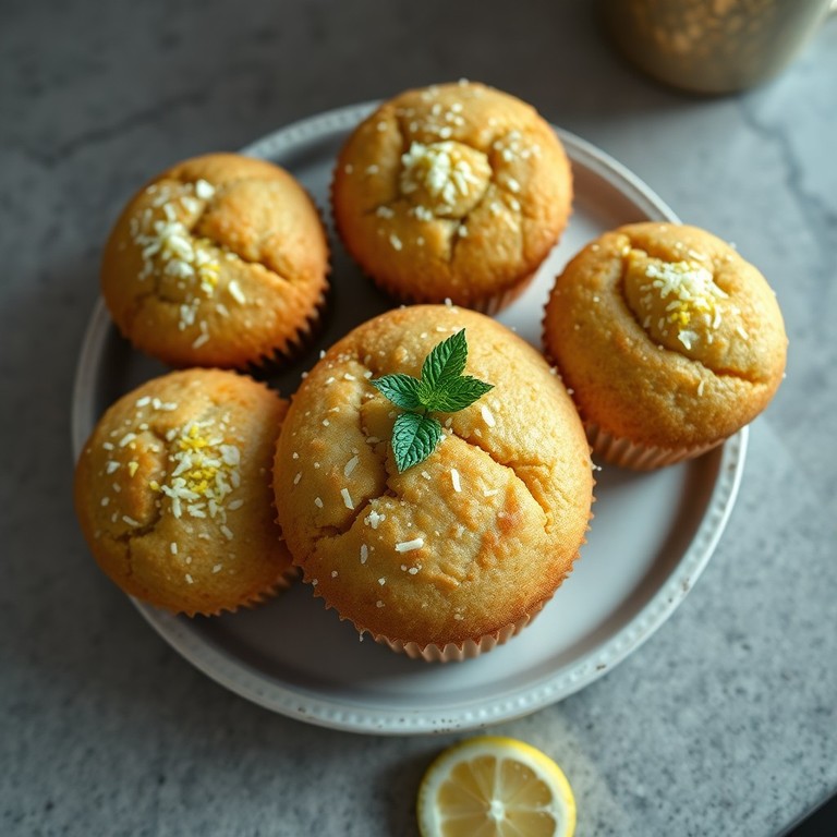 Muffins de Coco e Limão Sem Glúten