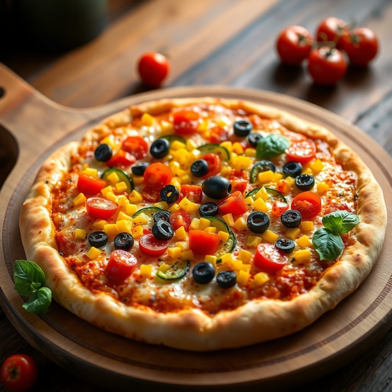 Pizza Maison Colorée pour Jeunes Gourmands