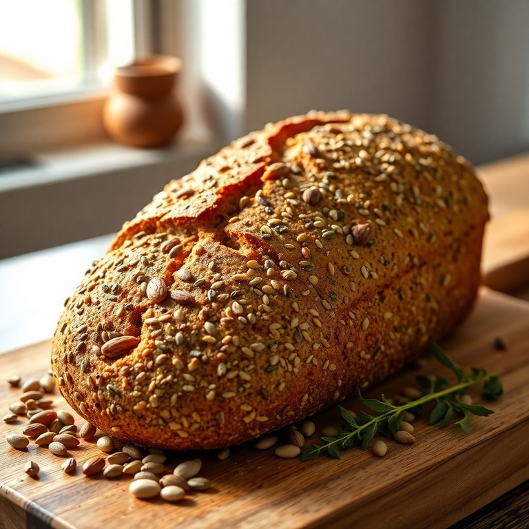 Зеленогречневый хлеб с семенами и кокосовой мукой