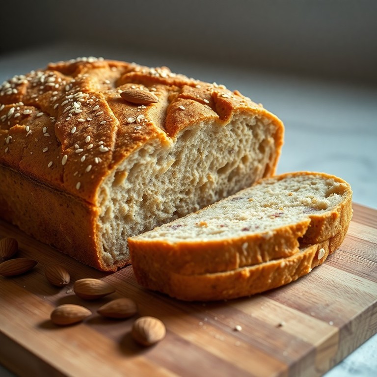 Пшенно-миндальный хлеб без дрожжей