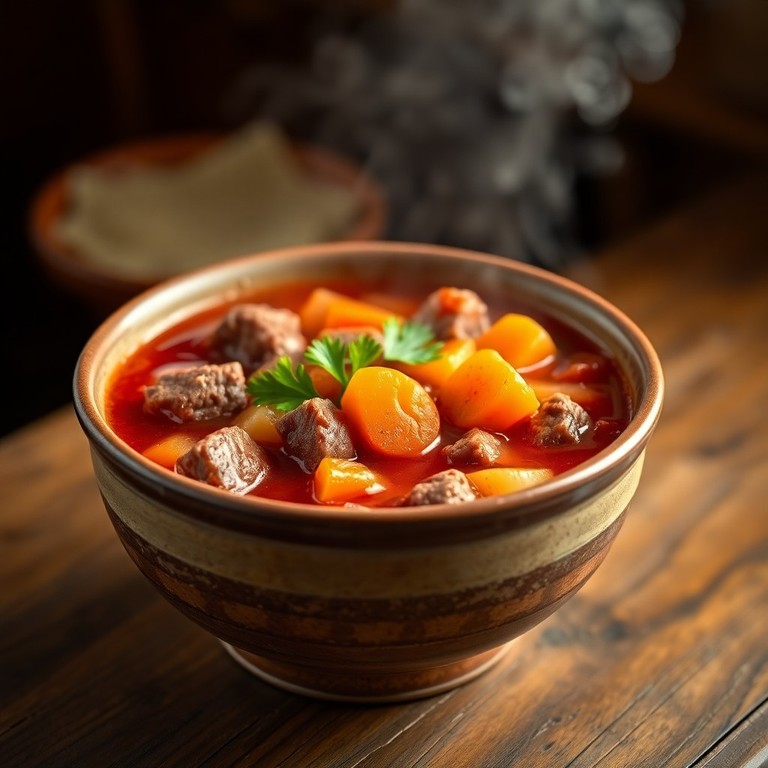 Classic Beef and Tomato Soup