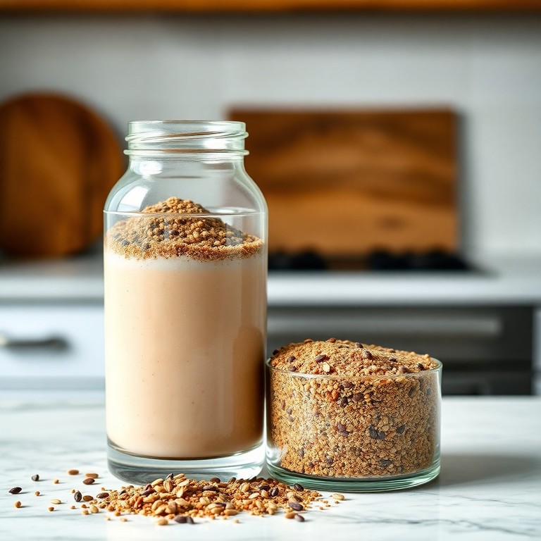 Batida Energética de Sementes e Farinhas