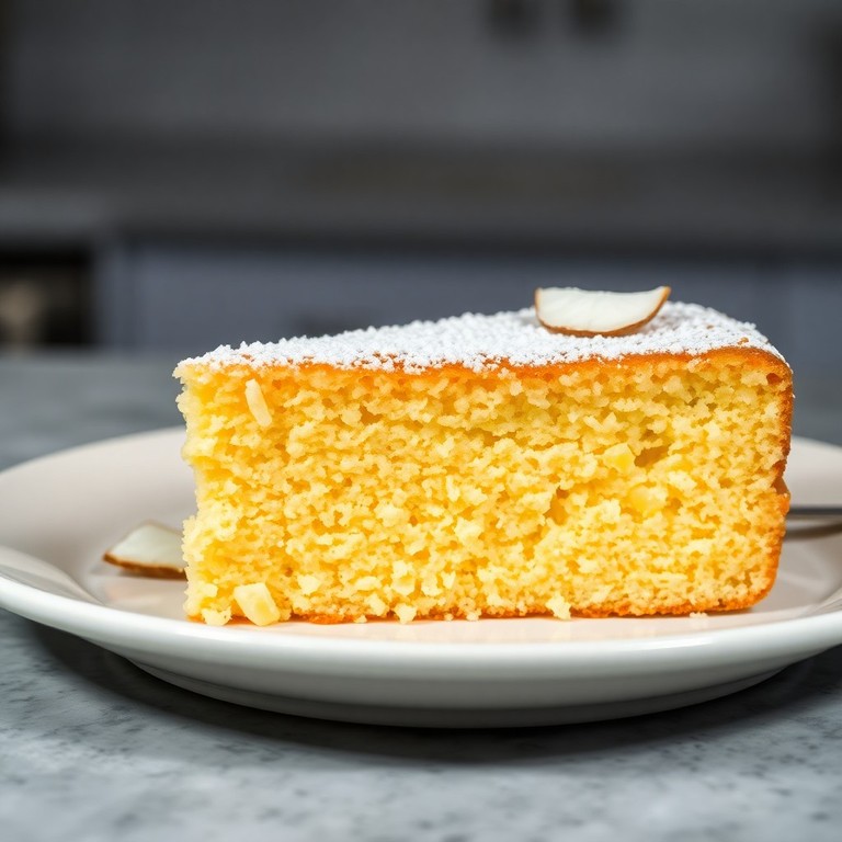 Bolo de Milho Cremoso com Coco e Queijo