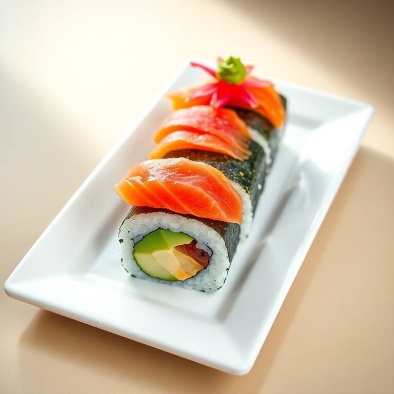 Sushi de Konjac con Pescado Fresco