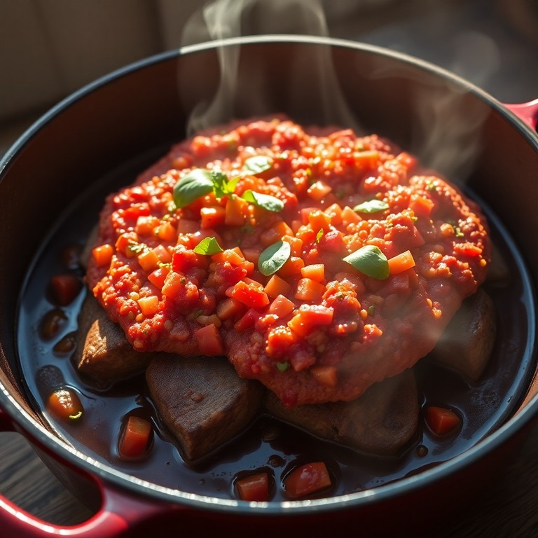 Boeuf à la Mode en Croûte de Tomates