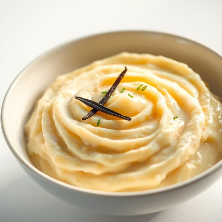 Puré de Papa con Vino Blanco y Vainilla al Estilo Francés