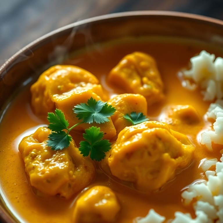 Frango ao Curry com Leite de Coco